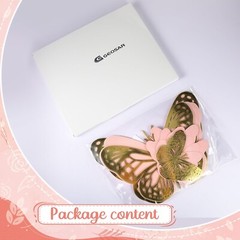 Geosar 20 Pcs 3D Large Butterfly Party Decoration 2 Layer Giant Paper Butterf…