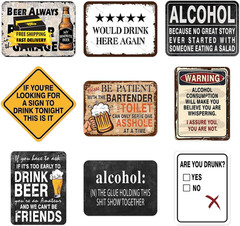 Wernnsal Beer Party Decorations – 9 PCS Vintage Beer Birthday Decorations for Me