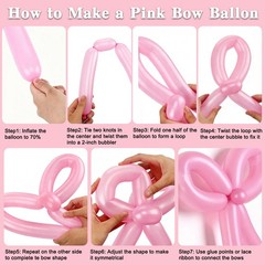 Pink Bow 10th Birthday Decorations for Girls, Coquette Themed 10 Year Old Gir…