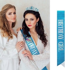 Elegant Birthday Tiara & Princess Sash Set – Perfect for Special Celebrations