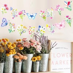 Wildflower Party Banners 2PCS Birthday Supplies Colorful
