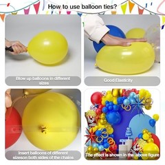 Carnival Balloons Kit,Circus Theme Party Decorations,150 Pcs Multiple Colors-2