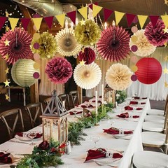Maroon Gold Graduation Decorations 2026 Burgundy and Gold Party Decorations P…