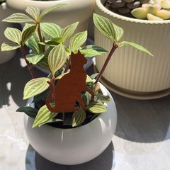 Rusty Cat Garden Stake Set Creative Idea for Nature Lovers (3 or 4 Cats)