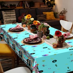 3 Pack 50s Tablecloths – Vintage Rock & Roll Party Decorations, 108×54 Inch