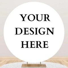 Round Winnie The Pooh Backdrop Circle Birthday Party Photo Background Banner