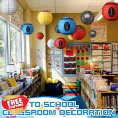 Retisee 12 Pcs 10 Inch Paper Lanterns Back to School