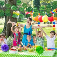 Tropical Garlands 2026 Vbs Party Decorations Rainforest Palm Leaves Garland