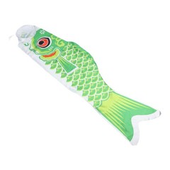Japanese Carp Windsock Fish Flag Kite Satin 100cm Colorful Garden Ornament