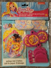 Sunny Day NEW Birthday Party Decoration Lot Table Cover, Banner, Plates for 8