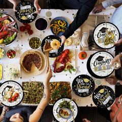 Graduation Decorations 2026 Black and Gold Grad Party Supplies with Disposable