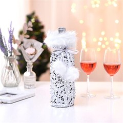 5pcs Creative Sequins Wine Cup Sleeve Case Set Bottle Wraps Gift for Wine Lovers