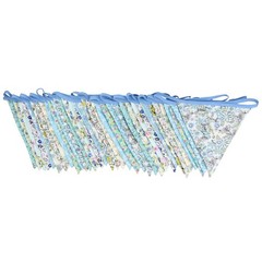 10M/32Ft Triangle Bunting Banner, 36 Pcs Cotton Fabric Flags Pennant Garlands…
