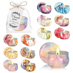 48PCS Scented Candles Gift Set Long Lasting Soy Wax Aromatherapy Colorful 48pcs