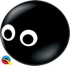 10 Pack 5″ BLACK SPIDER EYES LATEX BALLOONS Eyeball Halloween