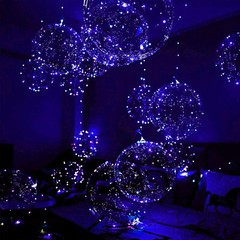 LED Light Up Bobo Kit 8 pack flashing handles sticks connectors cup NO BALLOONS