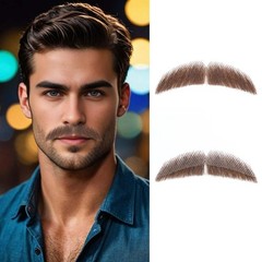 Realistic Mustache and Fake Beard for Men, Natural Looking Costume Mustache H…