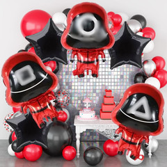 Squid Game Party Supplies happy birthday centerpiece decoration balloon