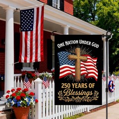 Blessings 250 Years America Garden Flag, 250 Anniversary USA Flag America Pat…