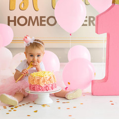 1St Time Homeowner Backdrop Banner Decor Gold Glitter – Housewarming Party Theme