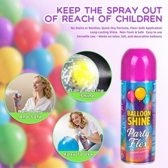 Balloon Shine Spray – 450ml High Shine Balloon Spray, Waterproof, Long-Lastin…