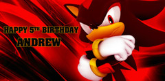 Birthday banner Personalized 6ft x 3 ft Shadow, Shadow Banner,Party decor