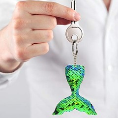 20 PCS Glitter Mermaid Tail Keychains for DIY Projects and Crafts, Mermaid