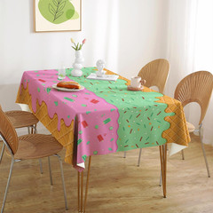 Ice Cream Party Decorations – Disposable Tablecloth for Ice Cream Birthday Party