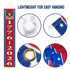 250th Anniversary American Banners – 2 Pack 4th of July Decorations Banner – 177