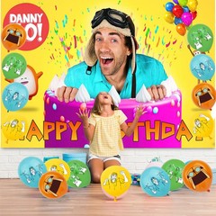 Danny Party Supplies Birthday Decor Set Balloons Cake Toppers Banner
