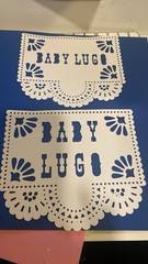Papel Picado Party Decorations Custom Name Sign Floral Multicolor