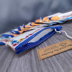 Happy Birthday BOHO Small Recycled Gift Pouches – Natural Life Lot of 10