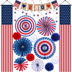 America 250th Anniversary Decorations 4th of July Patriotic Decor Set 22 Pcs …
