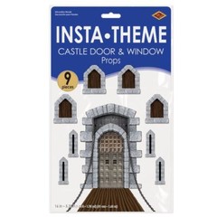 Beistle Castle Door & Window Props Party Accessory