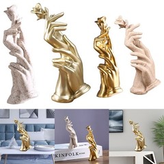 Nordic Minimalist Style Rose Hand Sculpture Elegant Decor for Home and Office