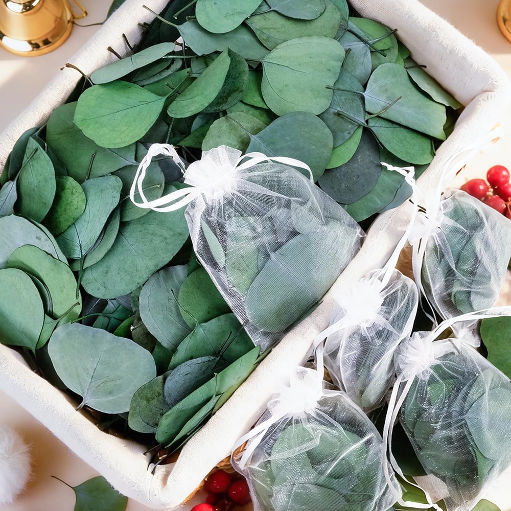 Dried Eucalyptus Leaves 500 Pcs 9oz 1.5-3″ Natural Decor – Wedding
