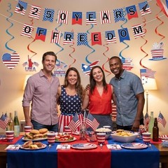 250 Anniversary party Decorations – 10 pcs 250 Years of Freedom Banner