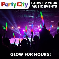 96pk LED Foam Glow Sticks 14”- Glow in the Dark Party Supplies Favors, Colorf…