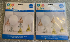 321 Party DIY Foil Tassel Kit 6 Ft Celebration Party Free Shipping USA