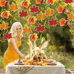 Fall Leaves Hanging Swirls Maple Leaves Decorations for Home/Fall Party Decor…
