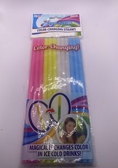 Cool Change Color Changing Straws 12 Count Reusable