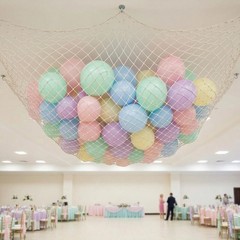 4 Pack Fish Net Decorative 80 x 40 Inch, Natural Cotton Fishing Net Wall Hang…