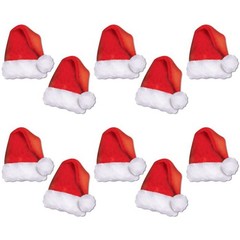 Beistle 5″ Mini Santa Hat Cutouts 10-Pack