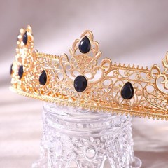 Gold King Crown for Men Decoration Birthday 1 Count (Pack of 1),