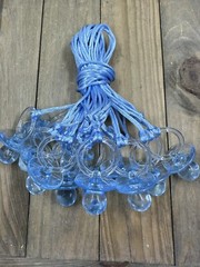 Baby Shower blue pacifiers with blue string 12Pcs in each bag – Craft Supply