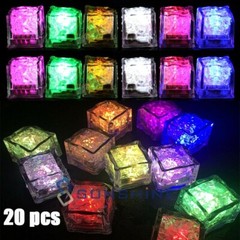 Cubos De Hielo Impermeables Con Luz Led Para Bebidas Que Cambian De Color Bulks
