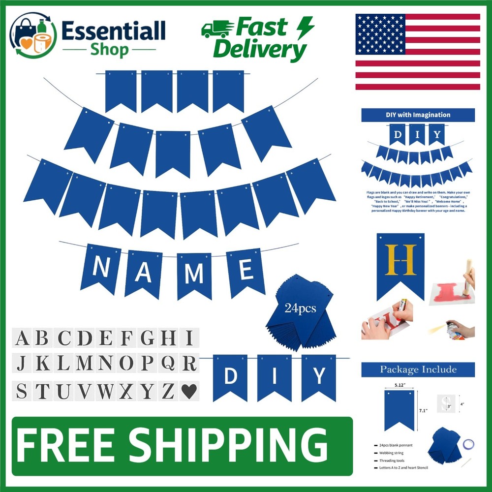Unique Custom Blue Party Banner Kit – Perfect for Anniversaries & Birthdays