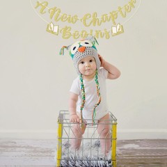 A New Chapter Begins Banner, Book Themed Baby Shower Decorations, Reading The…