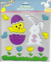 New Happy Easter Gel Window Stickers Clings Bunny Egg Chick ~ Choice