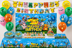Pokemon Birthday Party Decorations Set 108pcs Pikachu Kids Party Supplies Balloo